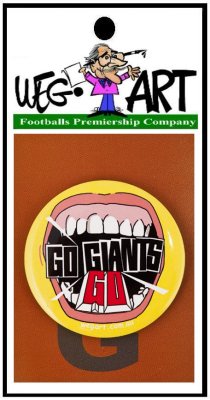 Giants 55mm Button Badge FREE POSTAGE
